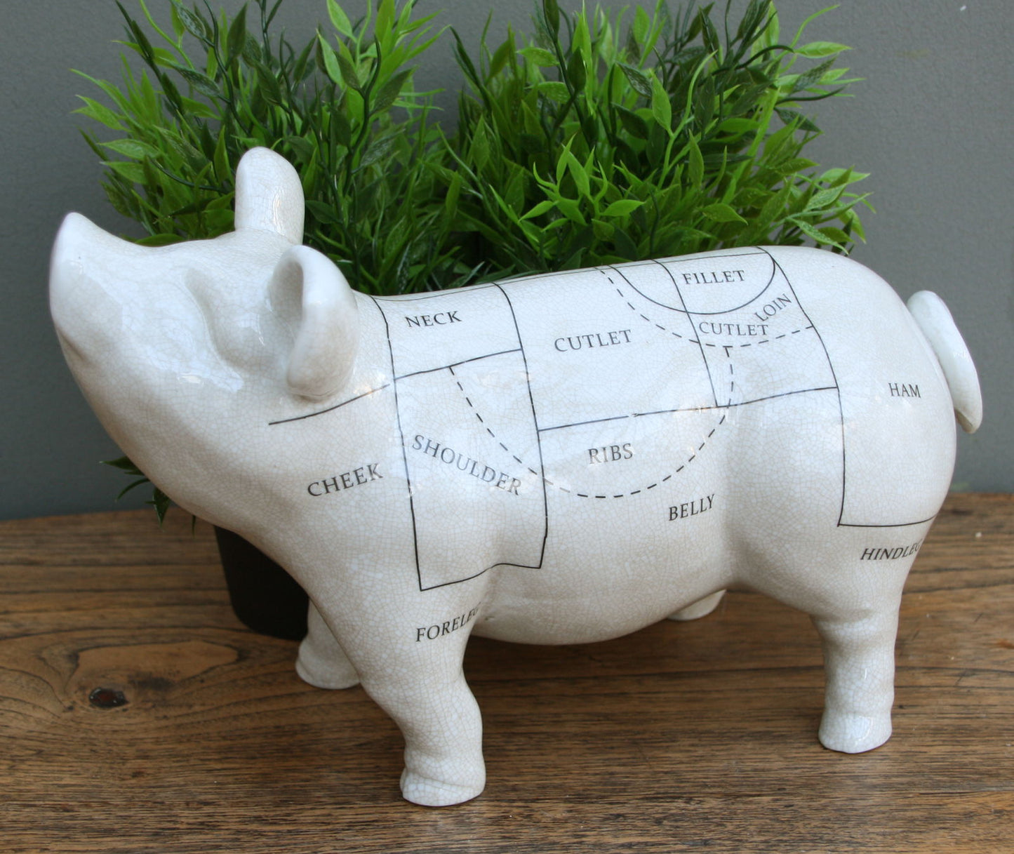 Handcrafted Ceramic Pig Ornament 32cm Unique Home Decor Perfect Gift