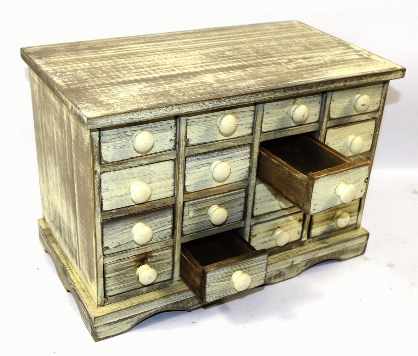 White Storage Drawers 35x19x24cm - Organize Your Space, Durable & Stylish