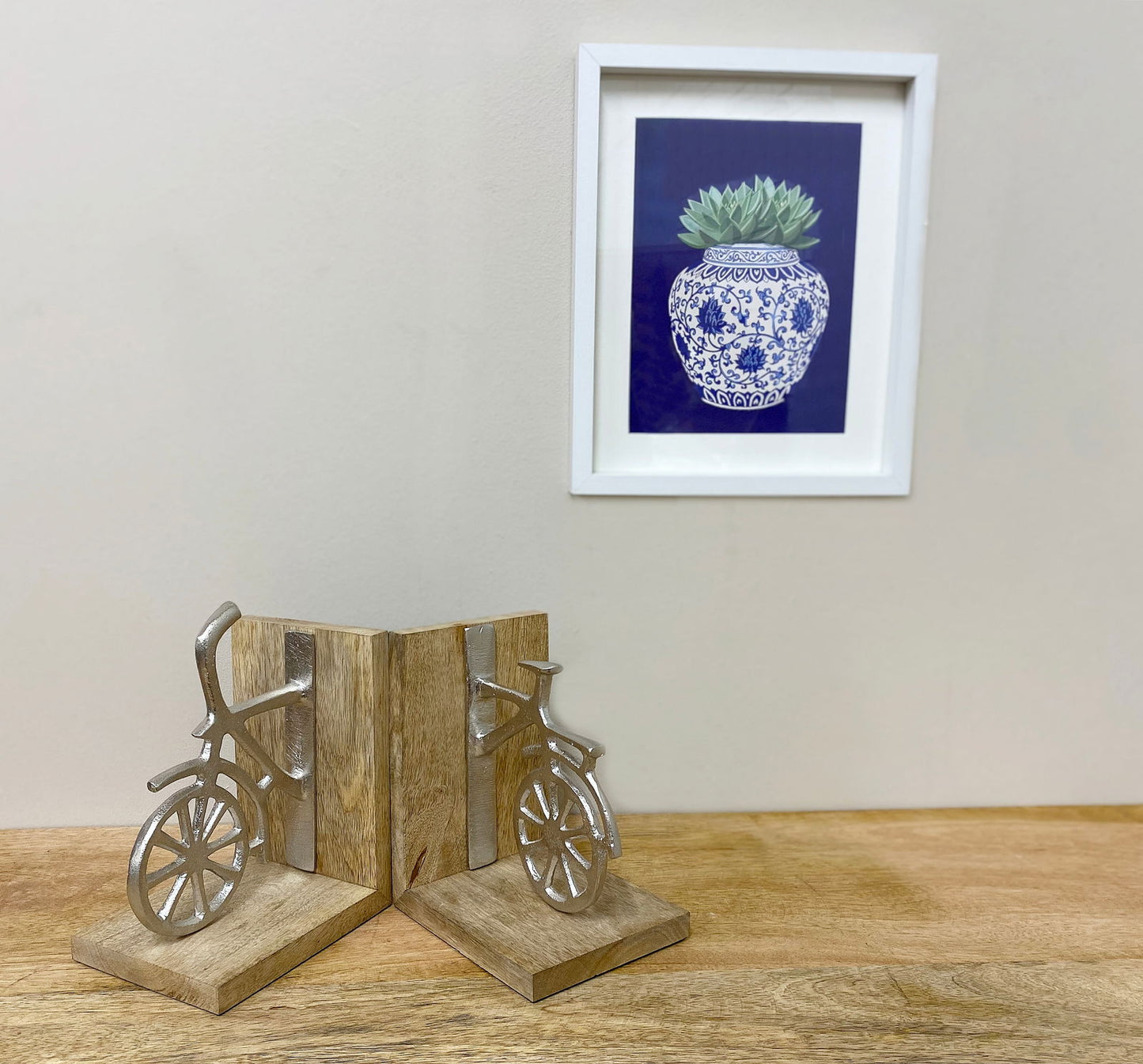 Set of Two Decorative Bicycle Bookends - Perfect Gift for Cyclists