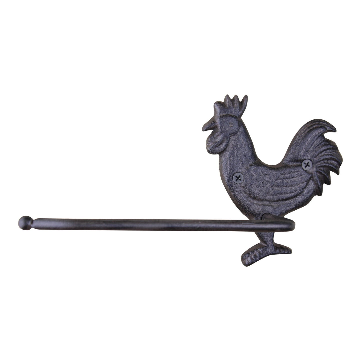 Rustic Cast Iron Toilet Roll Holder Chicken Design Vintage Home Decor