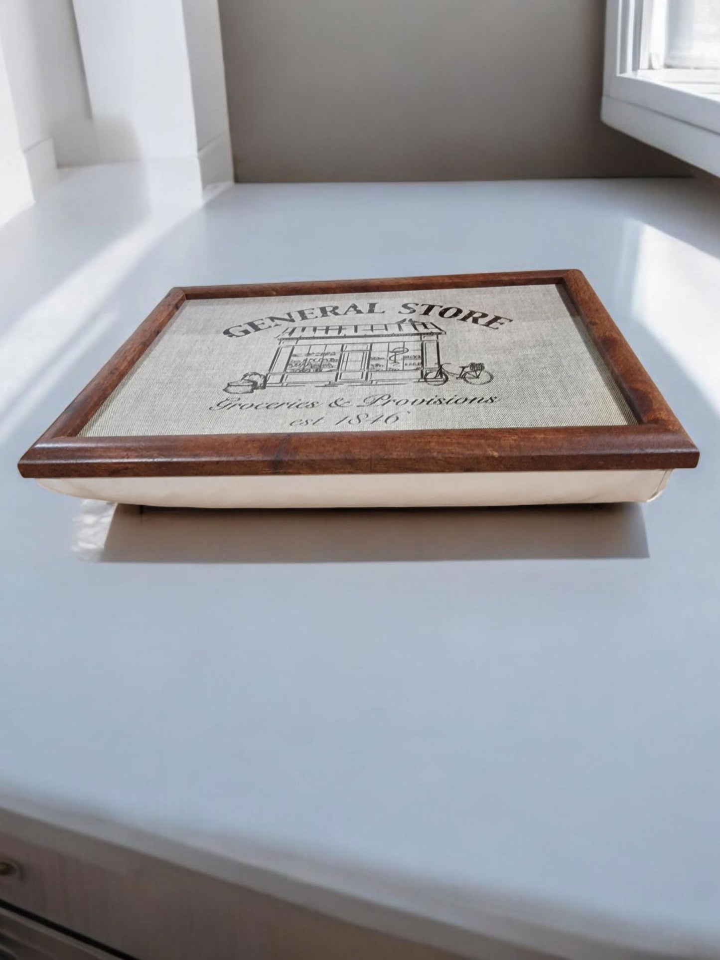 General Store Lap Tray 43x32cm Portable Lightweight Ideal for Home & Travel