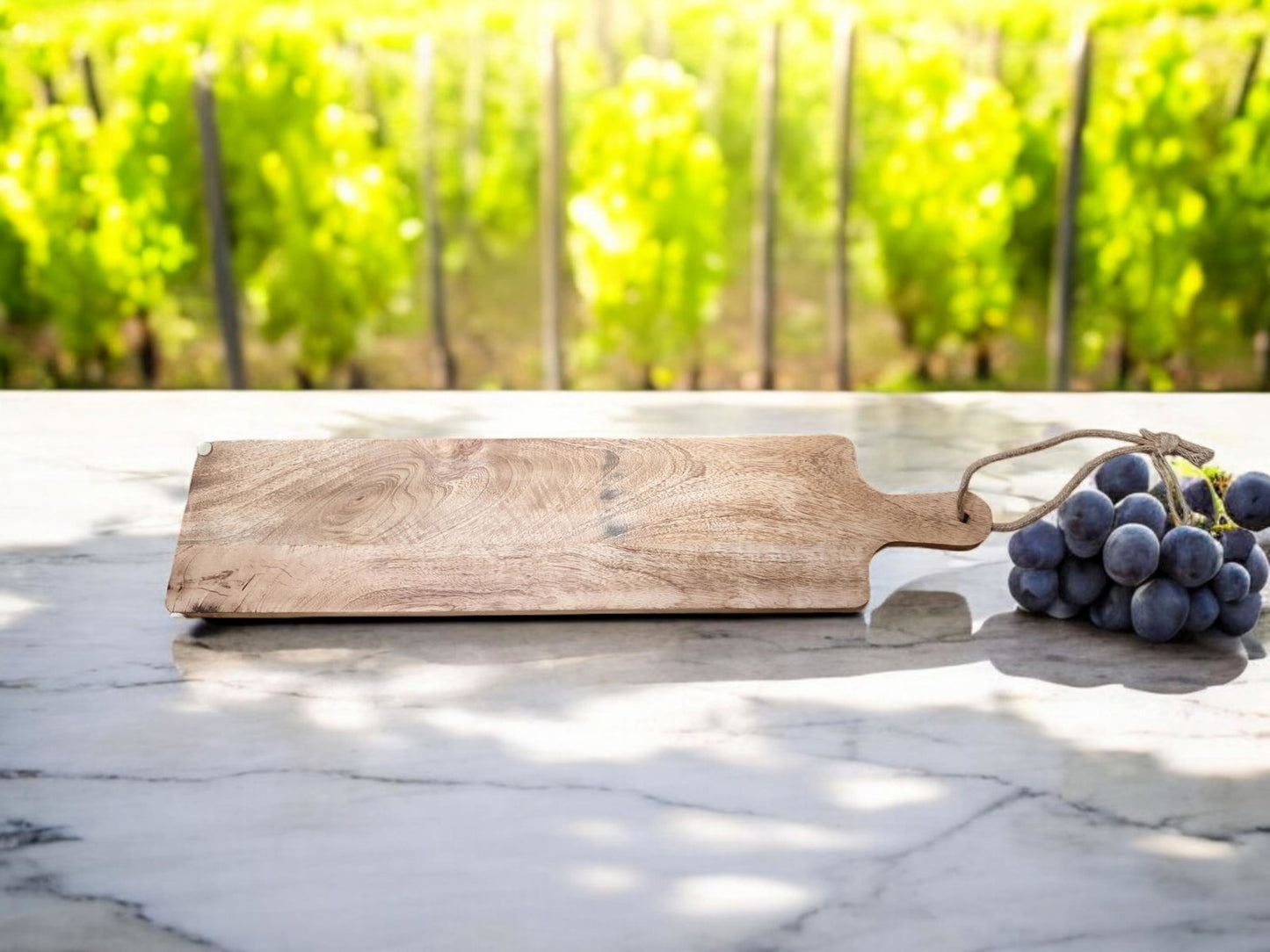 Mango Wood Chopping Board 70x16cm Durable Kitchen Cutting Board