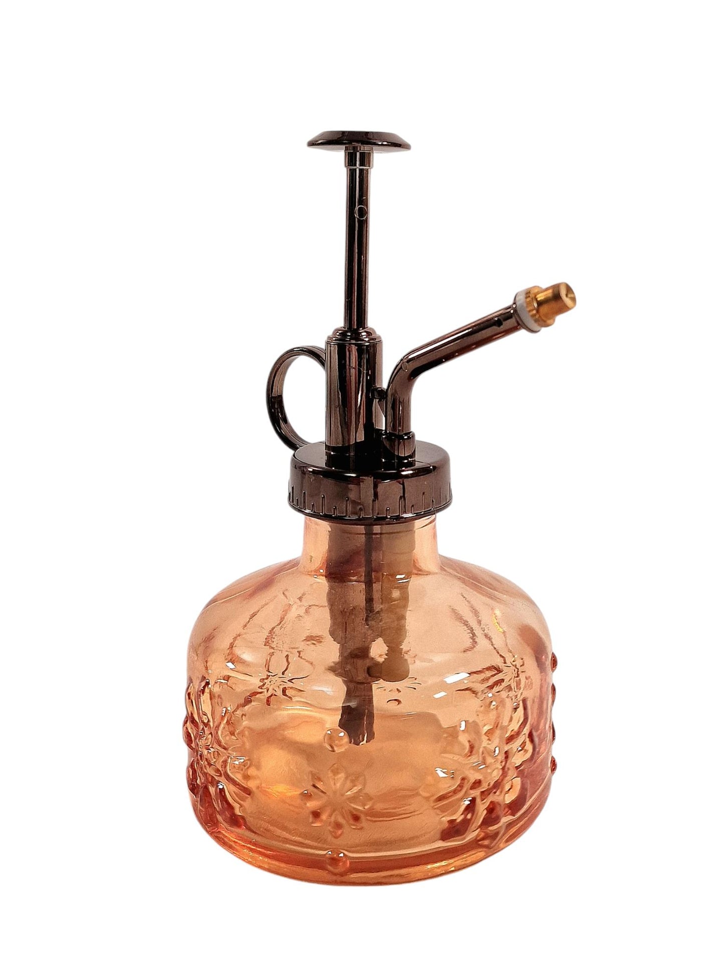 Orange Glass Spray Bottle Eco-Friendly Water Mist for Plants Home & Garden