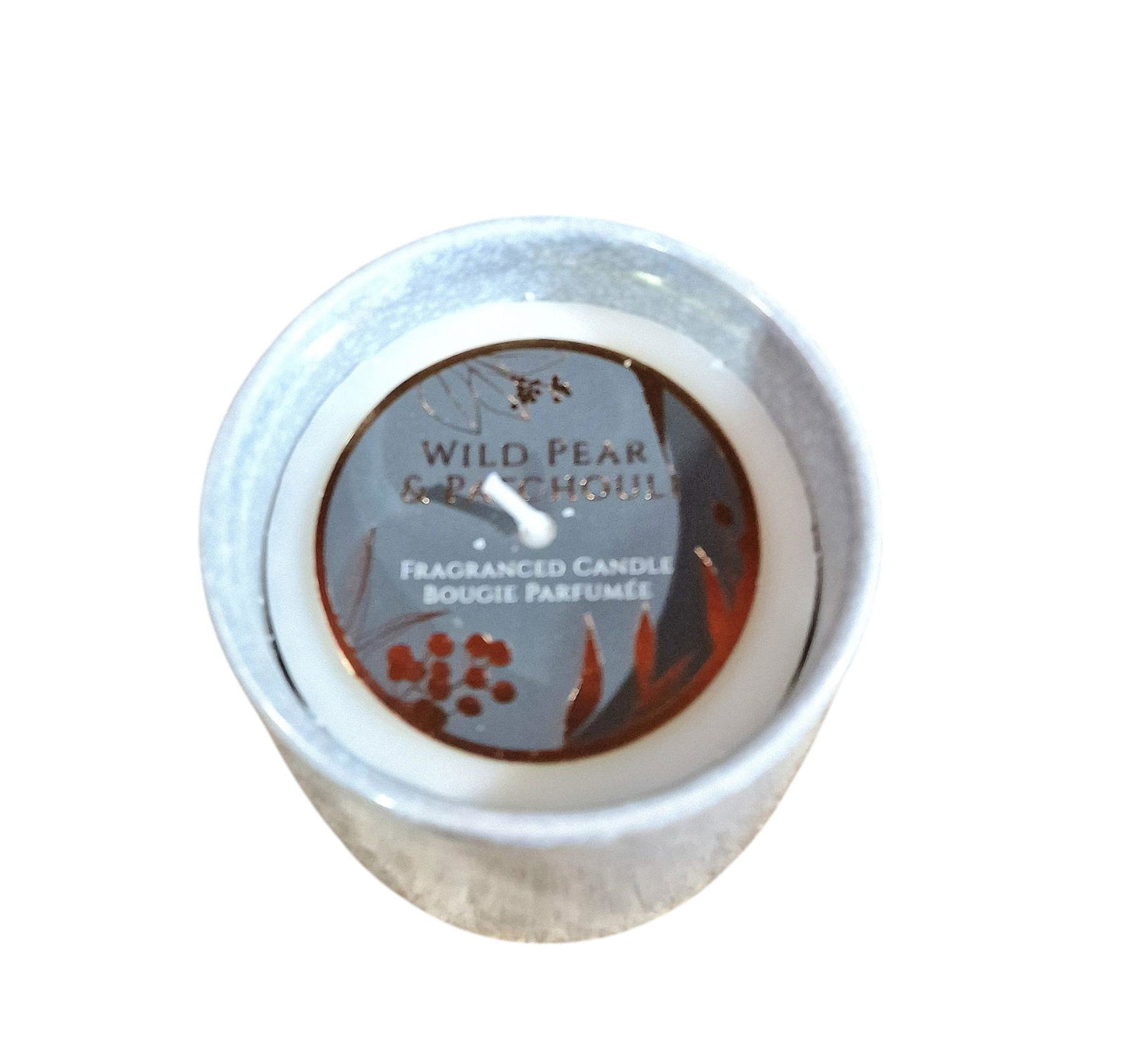 Synergy Candle Pot Wild Pear & Patchouli Scented Candle 9cm Decorative