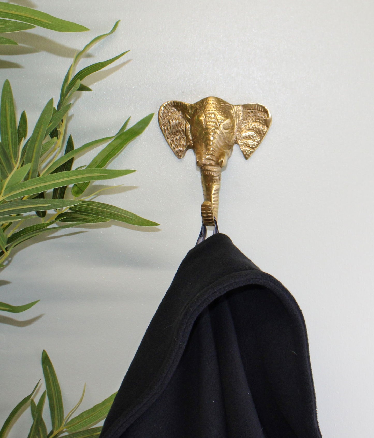 Small Metal Elephant Coat Hook Unique Single Hook for Home Decor