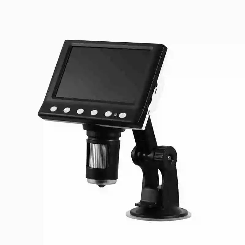 Digital Microscope 4.3" LCD Coin Microscope 1600x with Screen for PCB Repair 8 LEDs