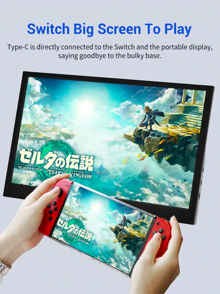 11.6 inch Portable Monitor 1366X768 LCD 4K Display TFT Gaming Monitor For PC