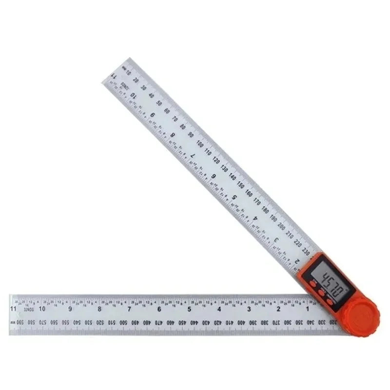 2-in-1 Digital Protractor Angle Gauge Ruler | 0-200mm Measuring Tool