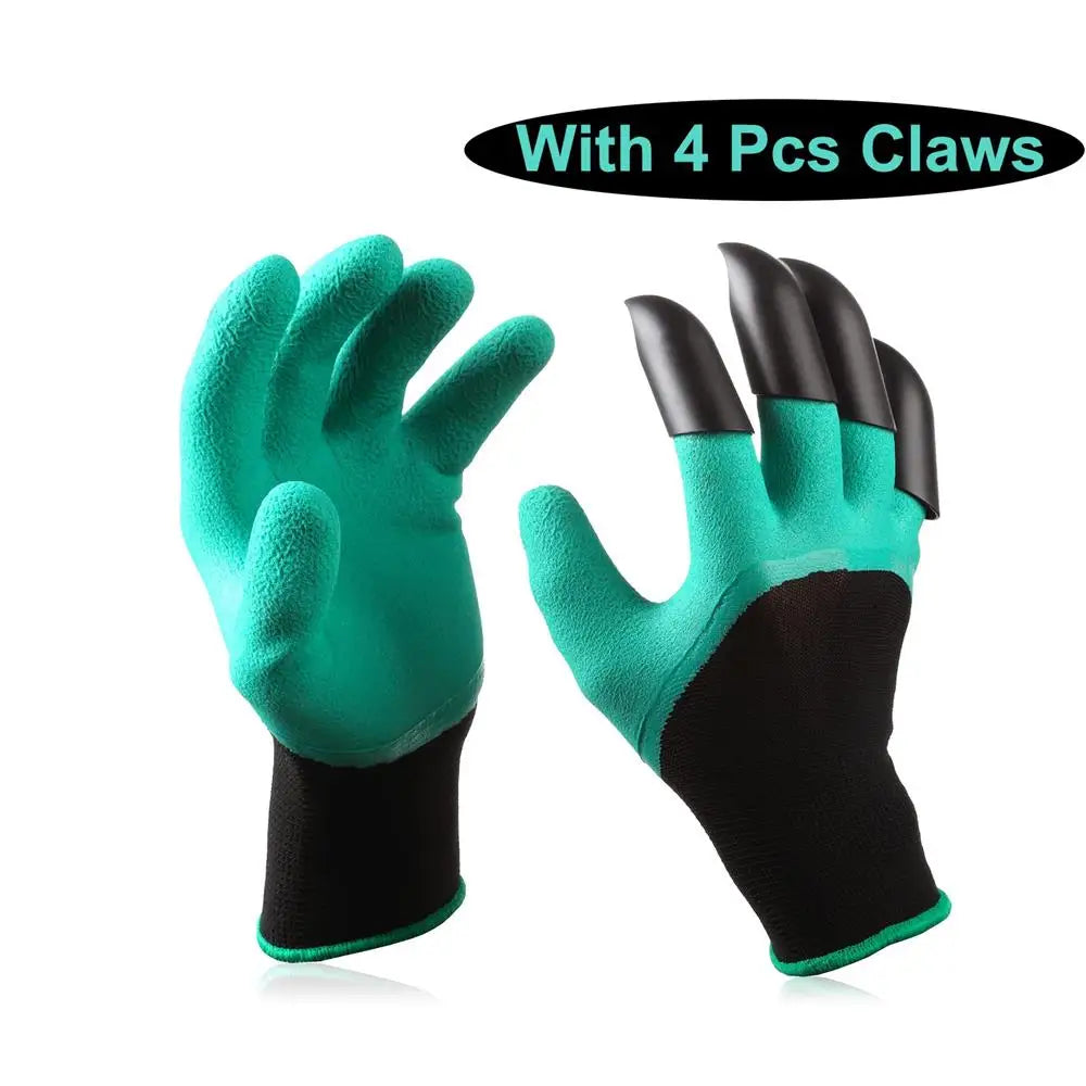 Garden Digging Gloves 2 pairs ABS Claws For Digging Planting Gardening Raking