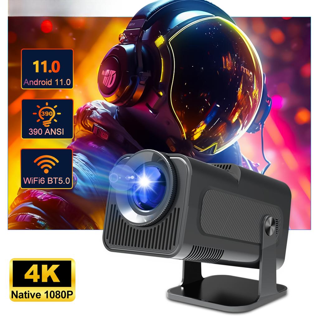 4K Projector Android 5G WIFI Mini Bluetooth Office Home Theatre HDMI USB