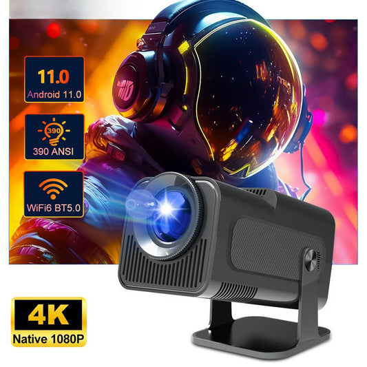 4K Projector Android 5G WIFI Mini Bluetooth Office Home Theatre HDMI USB