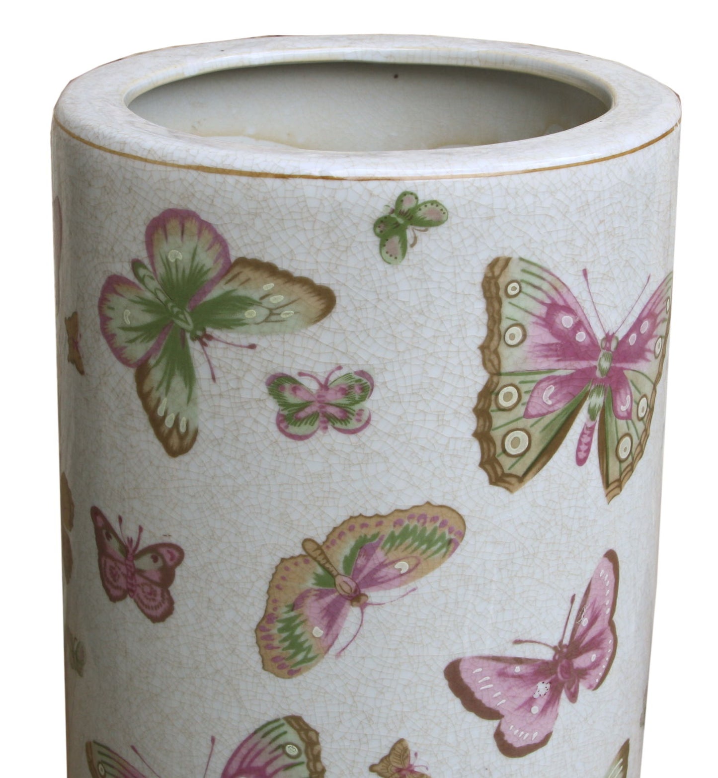 Butterfly Design Ceramic Umbrella Stand Stylish Home Decor