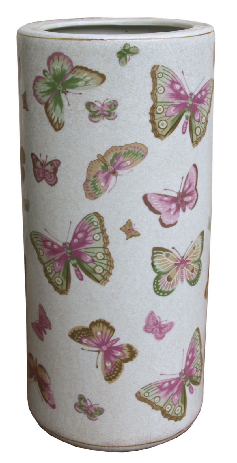 Butterfly Design Ceramic Umbrella Stand Stylish Home Decor