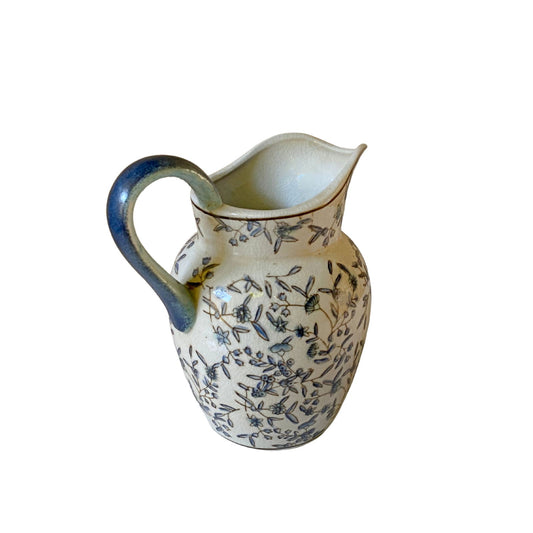 Blue and White Floral Ditsy Print Jug Vintage Home Decor Kitchenware