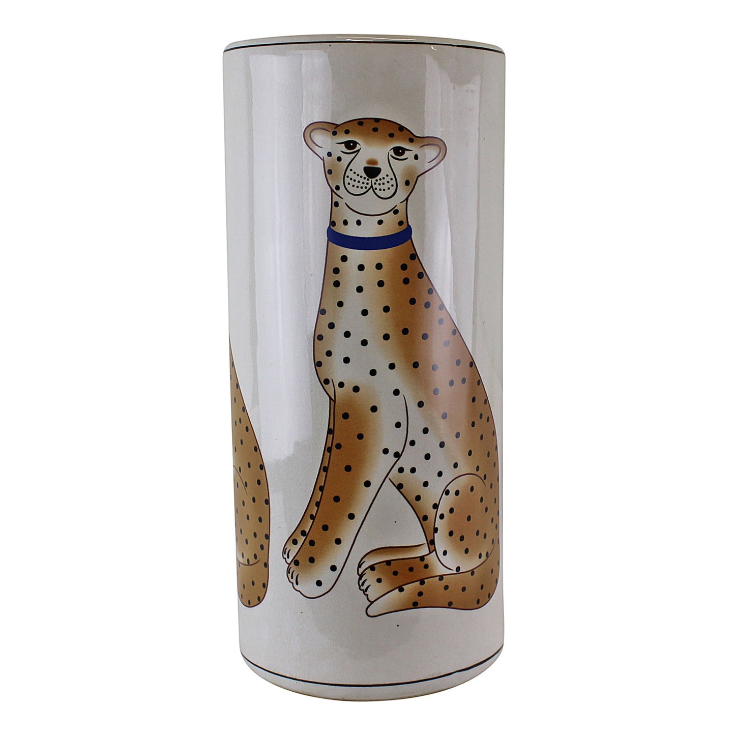 Leopard Design Ceramic Umbrella Stand Stylish Home Decor Unique Gift