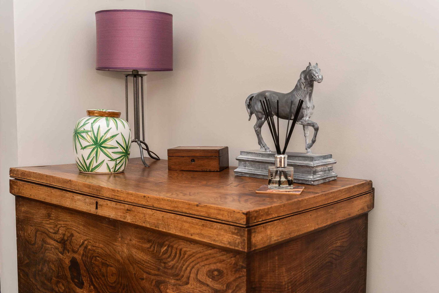 Adams Needle Ginger Jar 9 Inch Vintage Home Decor Collectible