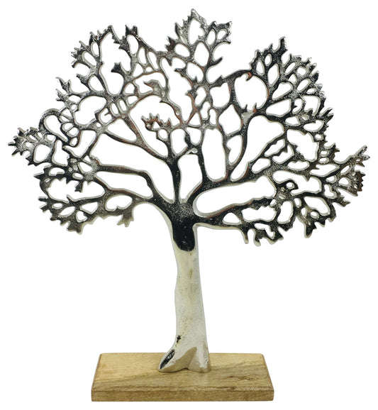 42cm Large Silver Tree Ornament Perfect Holiday Decoration