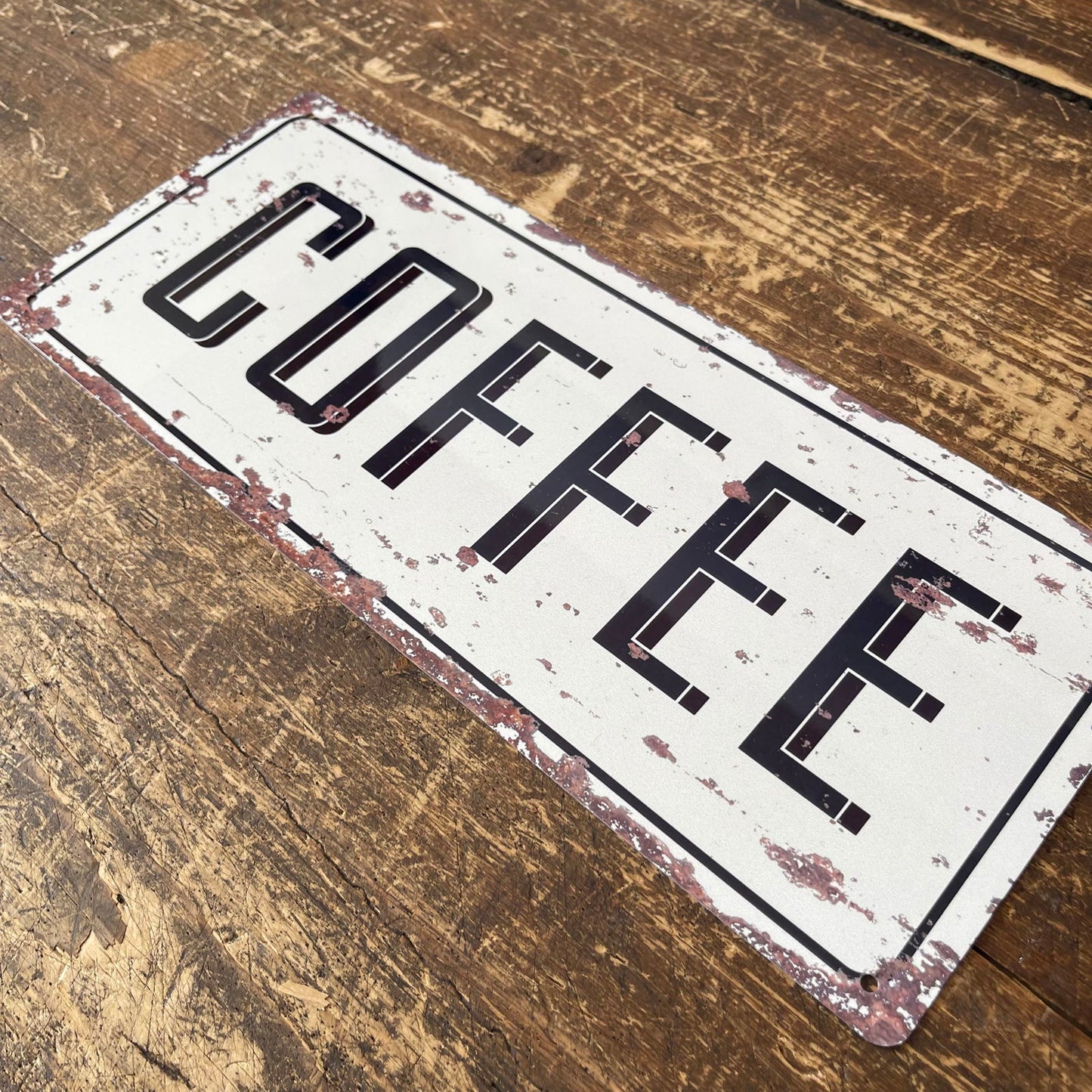 Vintage Retro Coffee Metal Wall Sign Perfect for Home Decor