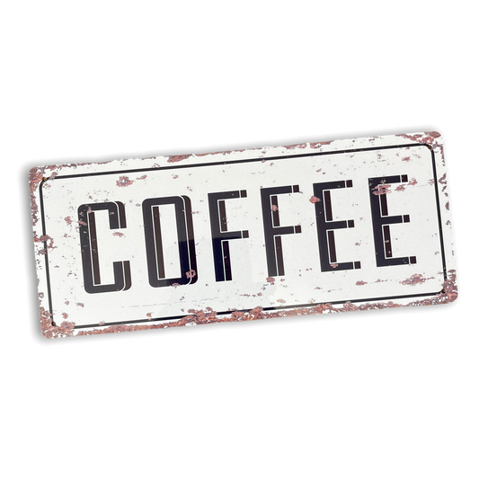 Vintage Retro Coffee Metal Wall Sign Perfect for Home Decor