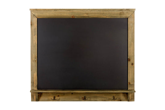 Blackboard with 3 Hooks 79x70cm Perfect for Home Decor & Organization