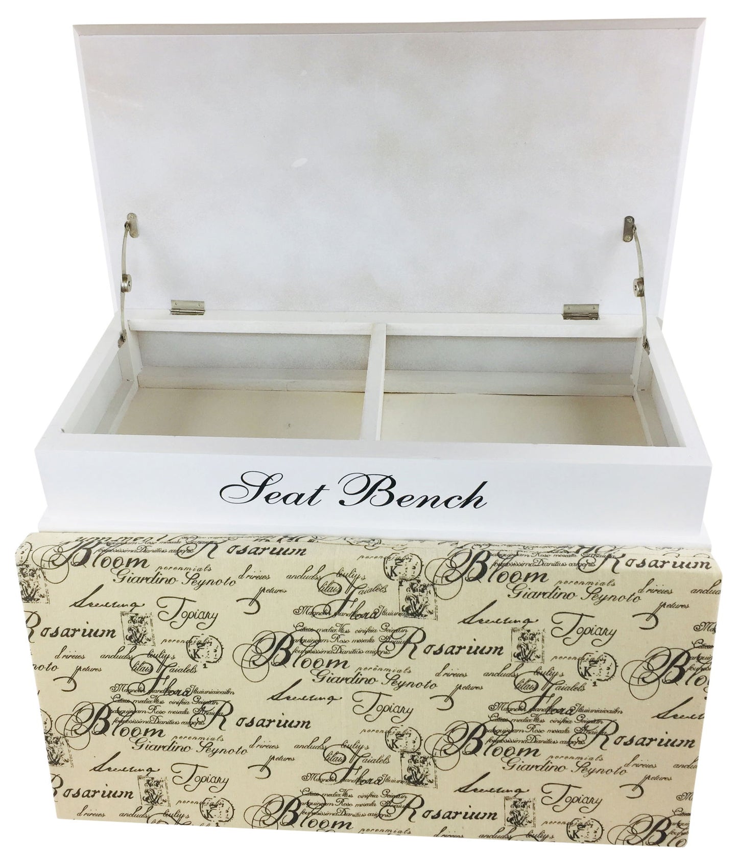 70cm White Seat Bench with 2 Drawers & Lid Stylish Storage Solution