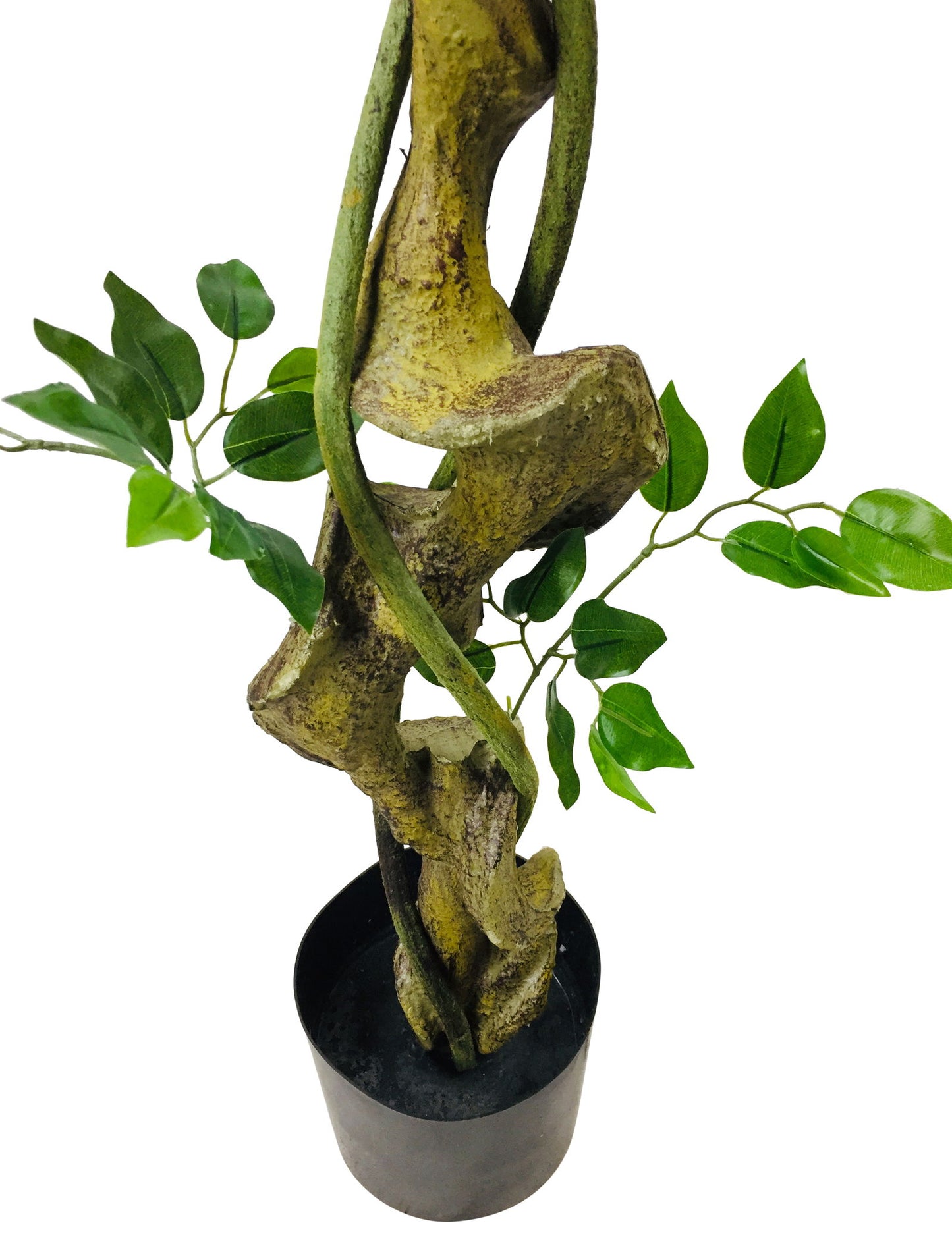Artificial Ficus Tree Twisted Trunk 137cm Realistic Indoor Plant