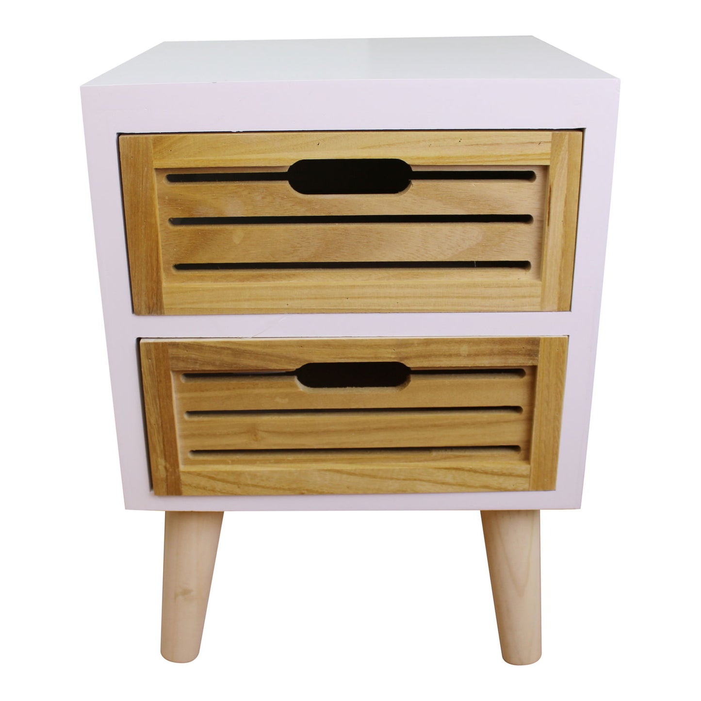 Compact 2 Drawer Storage Unit with Removable Legs Ideal for Organizing