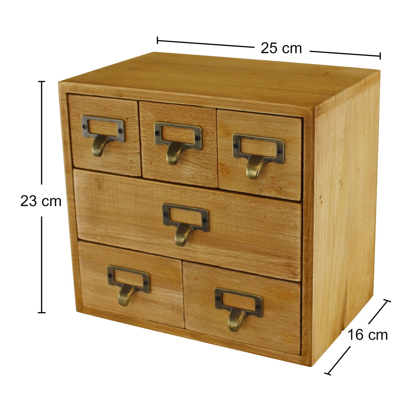 6 Drawer Storage Unit Stylish Trinket Organizer for Home & Office