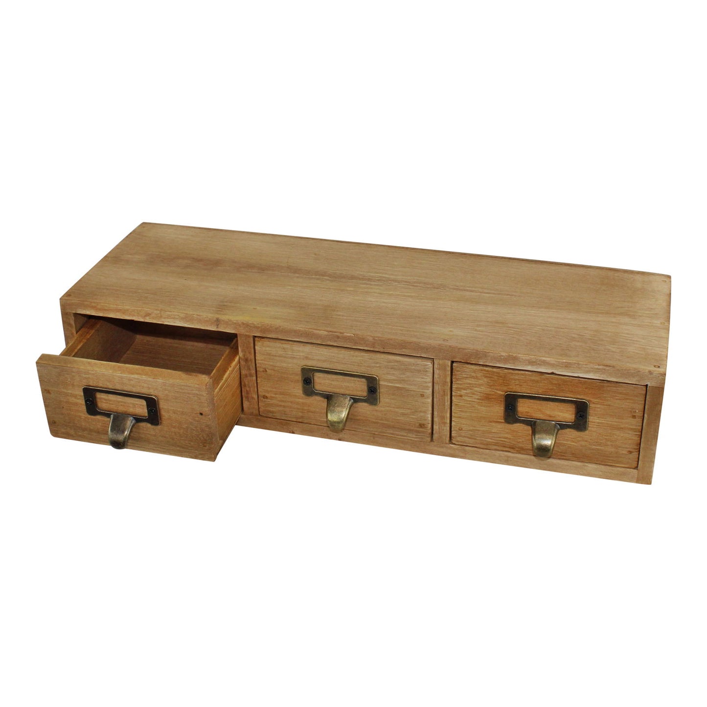 Small Storage Unit with 3 Drawers Trinket Organizer for Home & Office