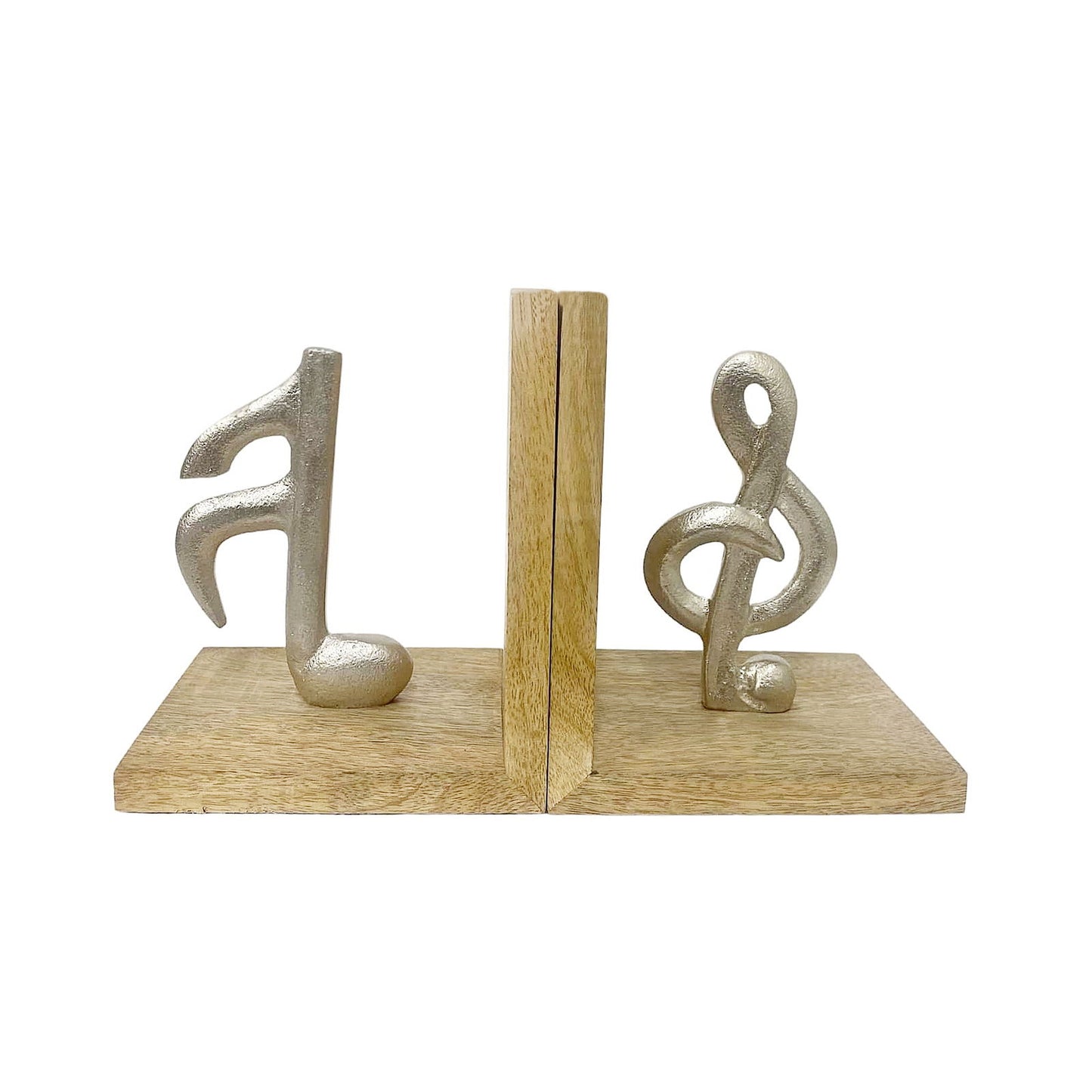 Set of 2 Musical Note Bookends for Music Lovers - Unique Home Decor