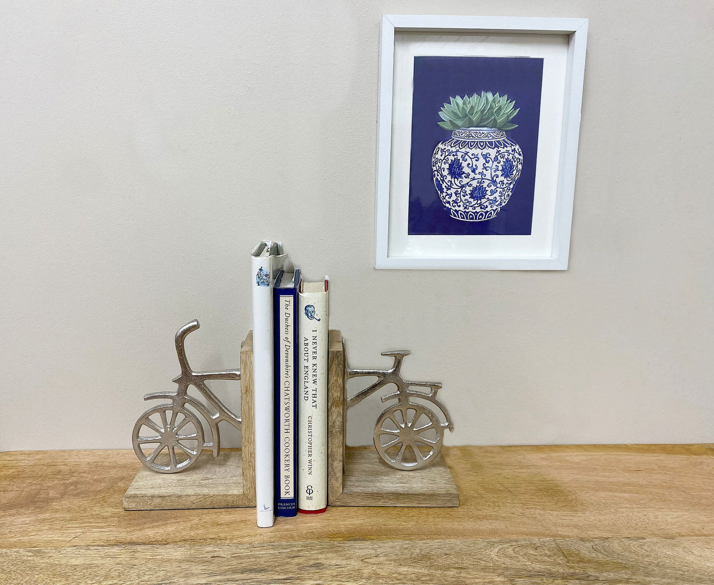 Set of Two Decorative Bicycle Bookends - Perfect Gift for Cyclists