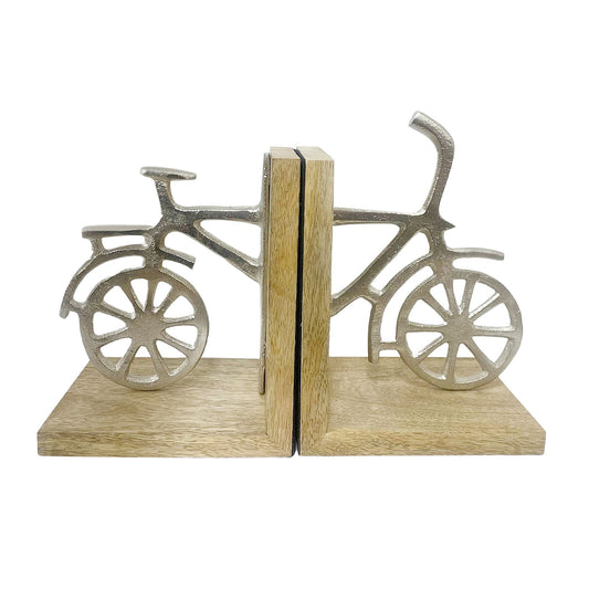 Set of Two Decorative Bicycle Bookends - Perfect Gift for Cyclists