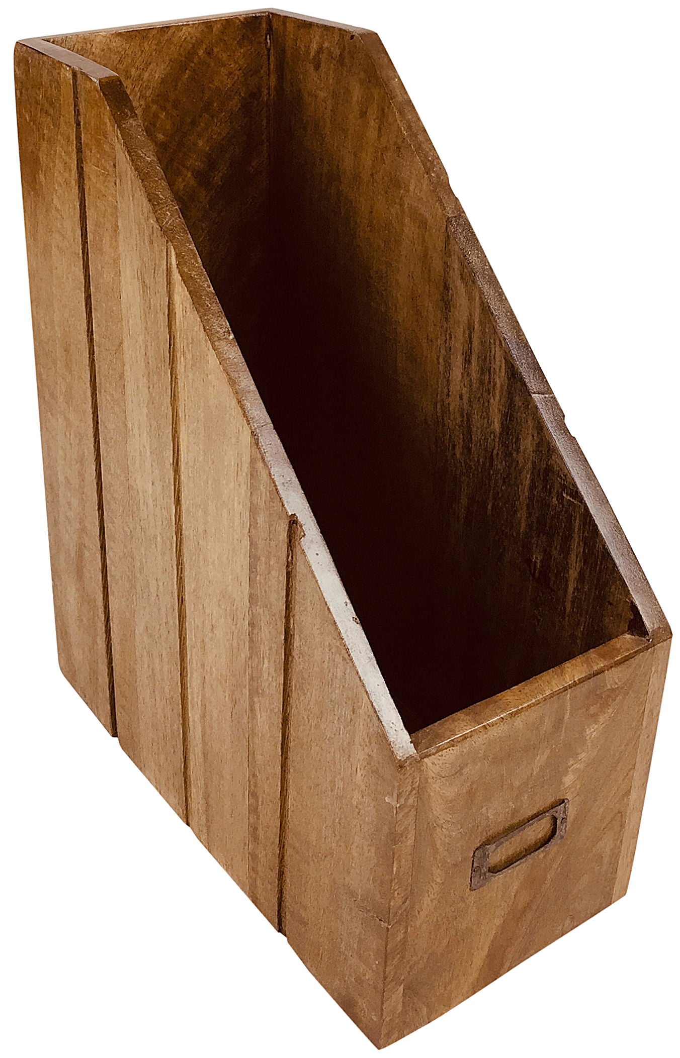 Solid Wood Magazine Organizer Stylish Storage Solution for Home & Office