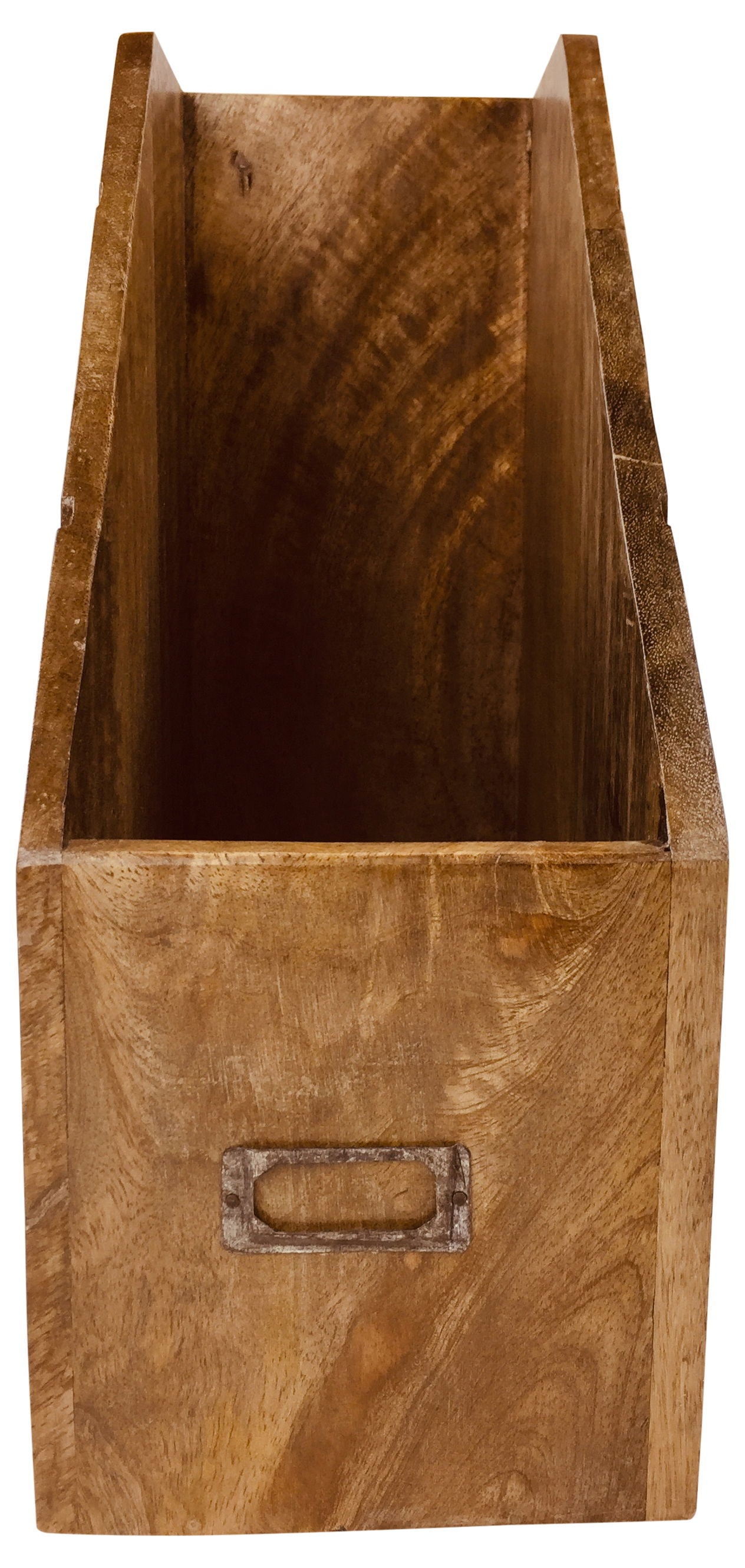 Solid Wood Magazine Organizer Stylish Storage Solution for Home & Office