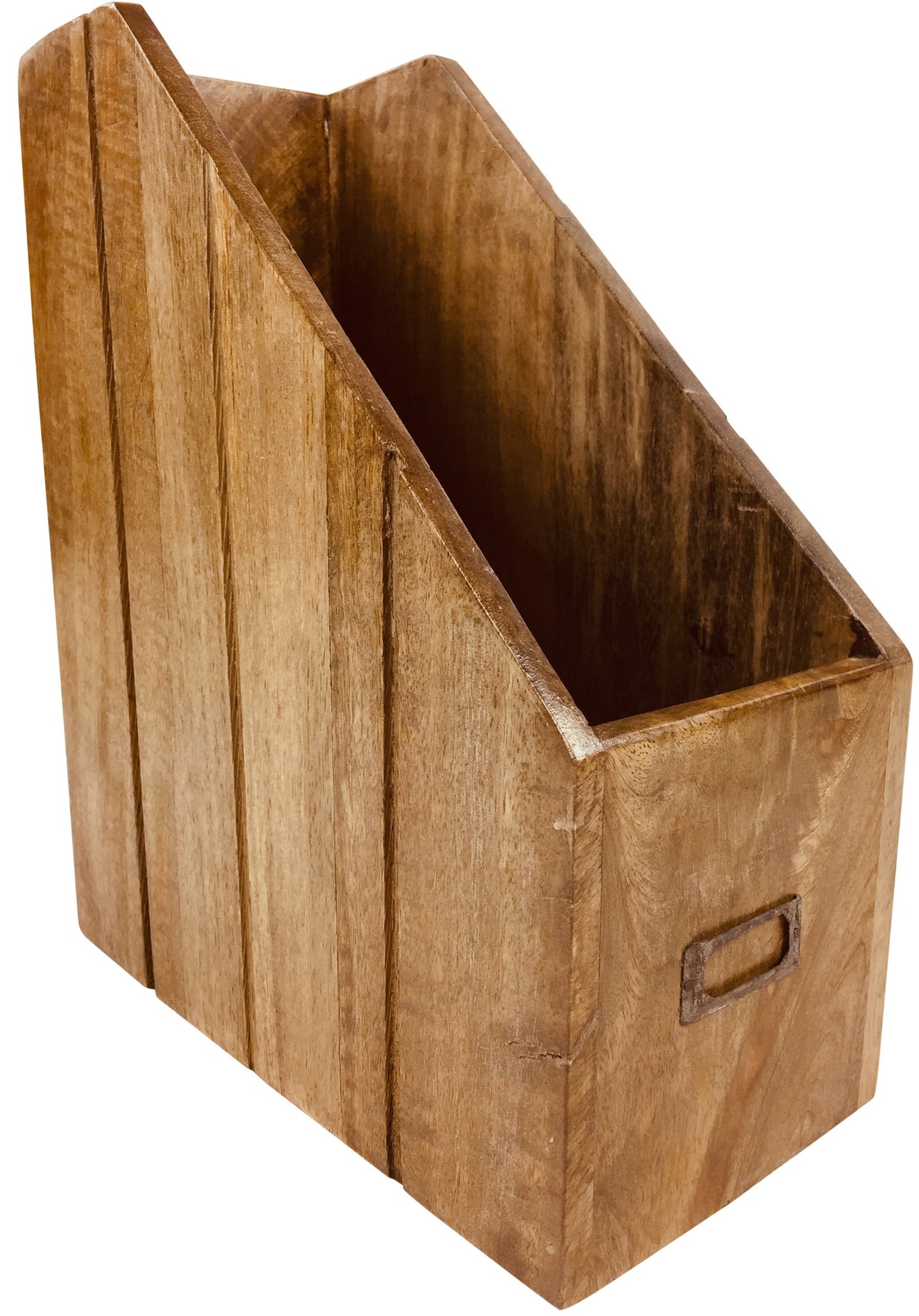 Solid Wood Magazine Organizer Stylish Storage Solution for Home & Office