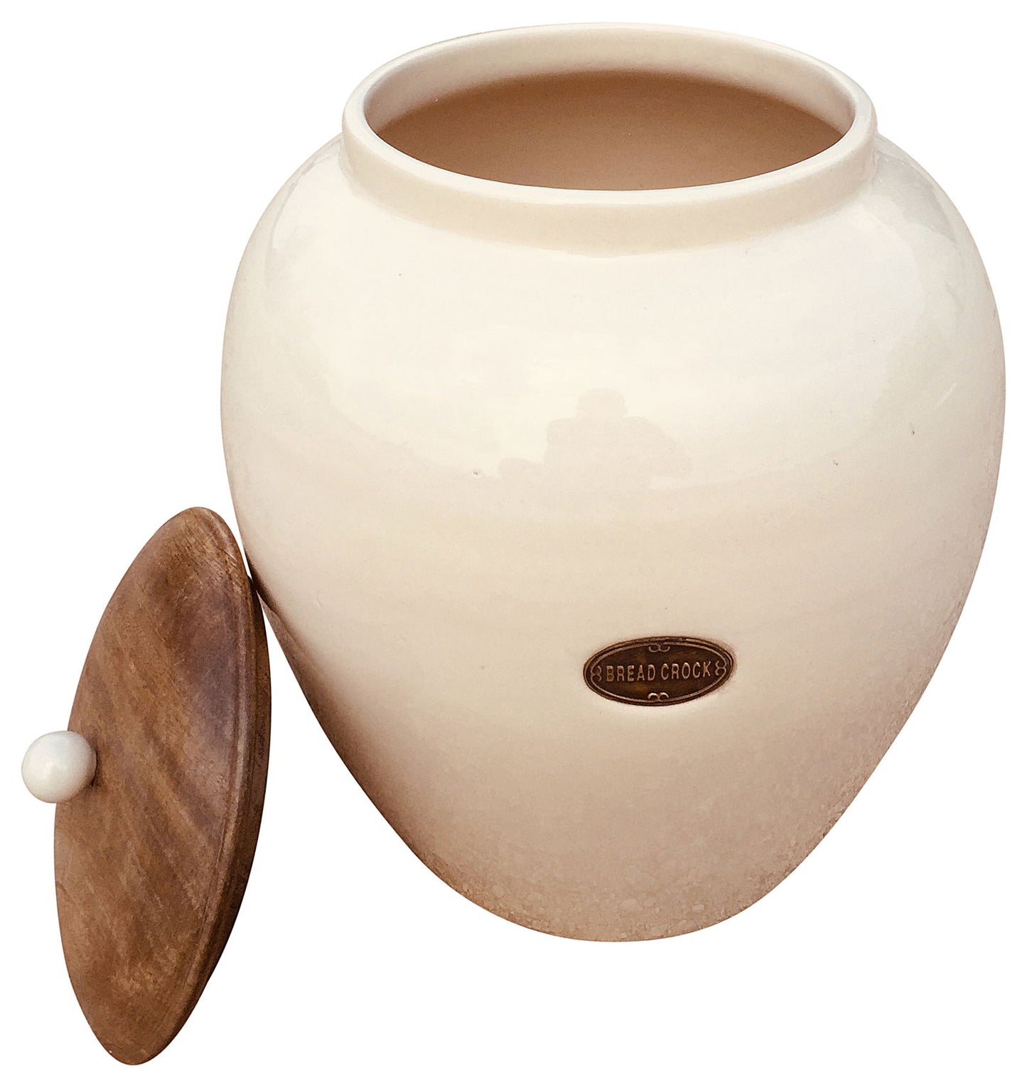 Cream Ceramic Bread Bin Stylish Kitchen Storage Perfect for Fresh Bread