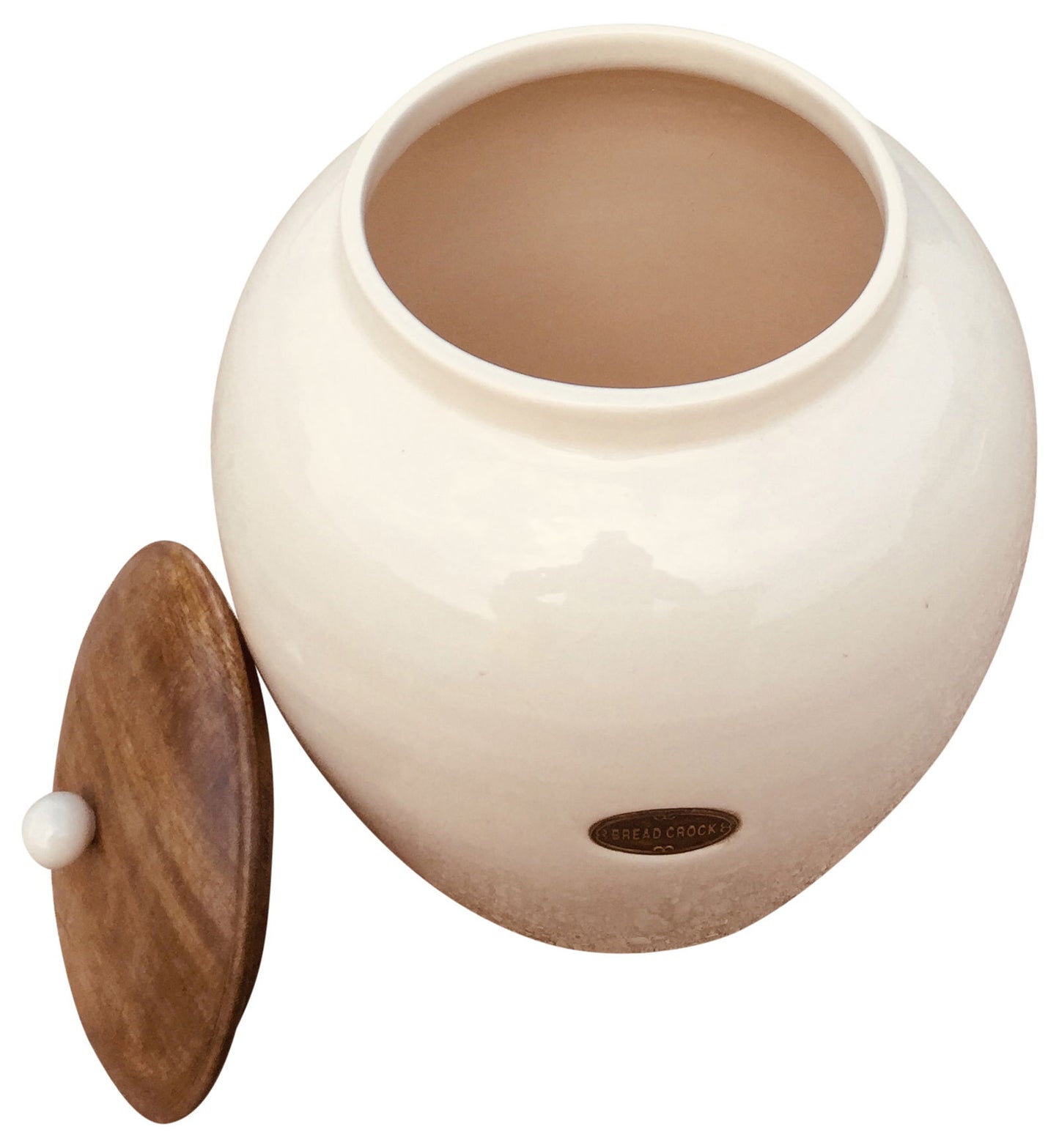 Cream Ceramic Bread Bin Stylish Kitchen Storage Perfect for Fresh Bread