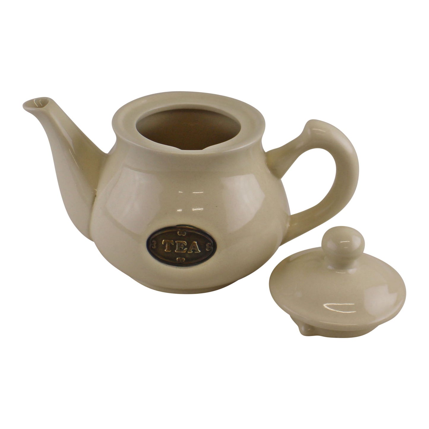 Country Cottage Cream Ceramic Teapot Vintage Kitchenware Home Decor Tea Set