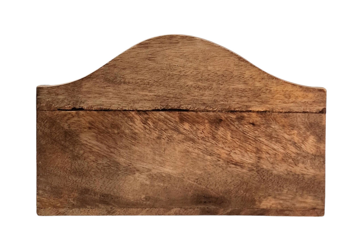 Mango Wood Heart Design Letter Rack Stylish Home Organizer Perfect Gift