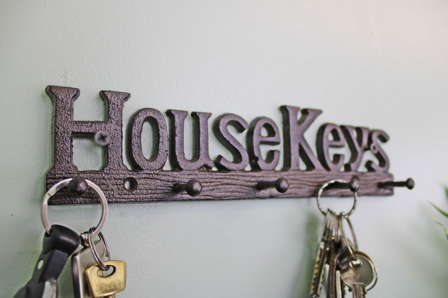 Rustic Cast Iron Wall Hooks for House Keys Vintage Home Decor Key Holder