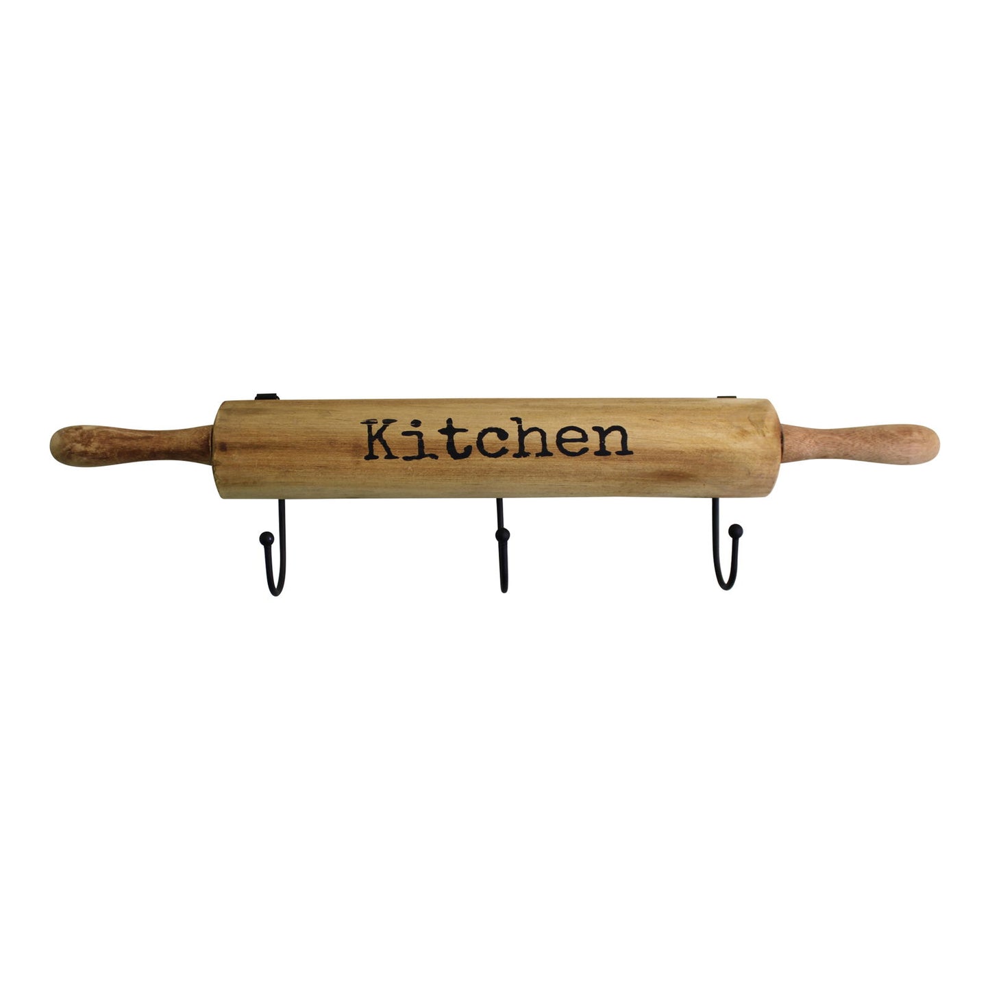 Rolling Pin Design Kitchen Wall Hooks Set of 4 Decorative Hooks