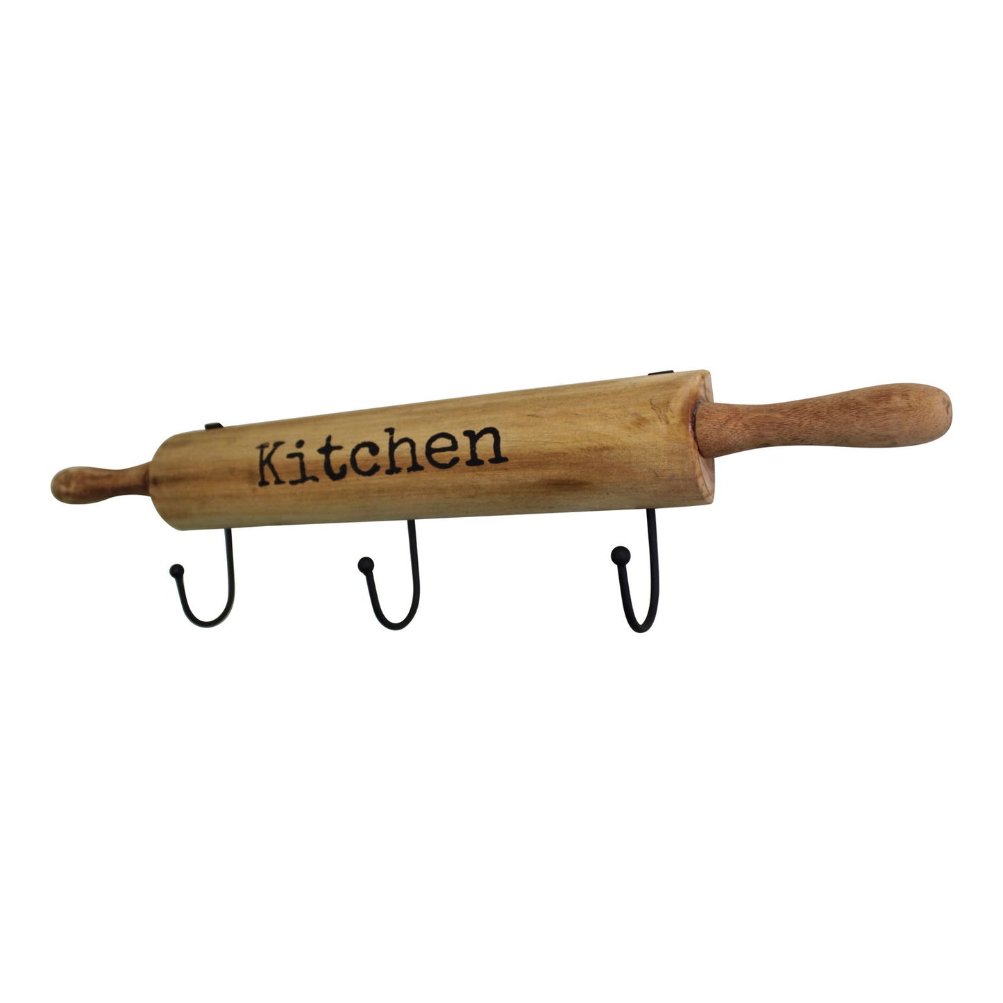 Rolling Pin Design Kitchen Wall Hooks Set of 4 Decorative Hooks