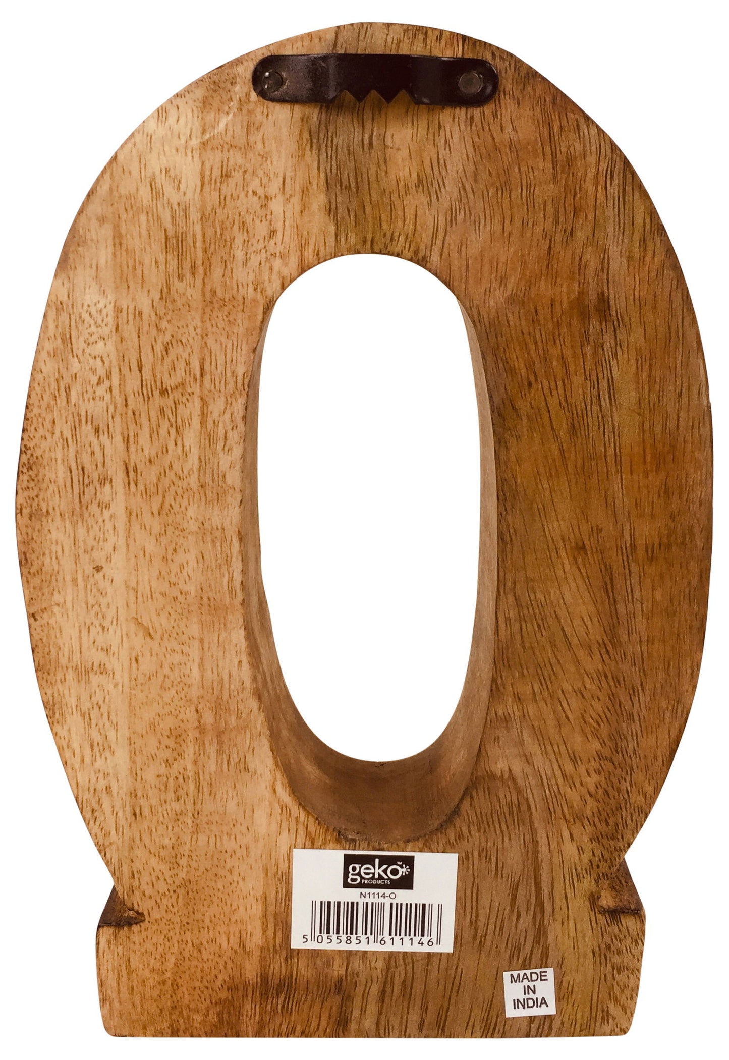 Hand Carved Wooden Letter O Embossed Home Decor Unique Gift Rustic Style