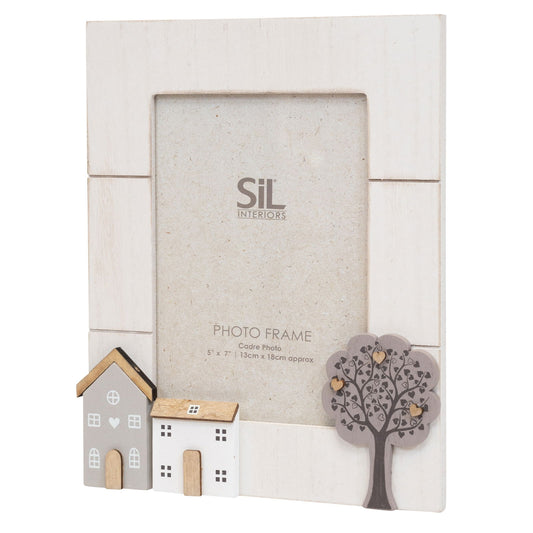 Wooden Photo Frame for 5x7 Pictures Rustic Decor for Home & Office