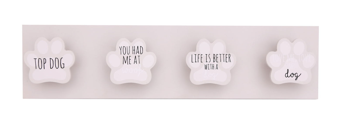 Pet Dog Four Hooks Durable Leash Holder for Home Organization