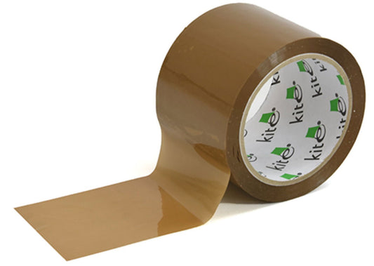 Buff Packaging Tape 75mm Wide Strong Adhesive 66m Long Perfect for Moving