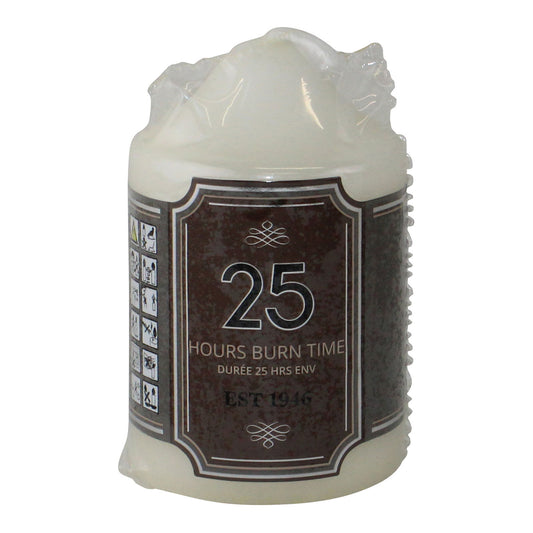 Overdipped Church Pillar Candle 25 Hour Burn Time Perfect for Home Decor