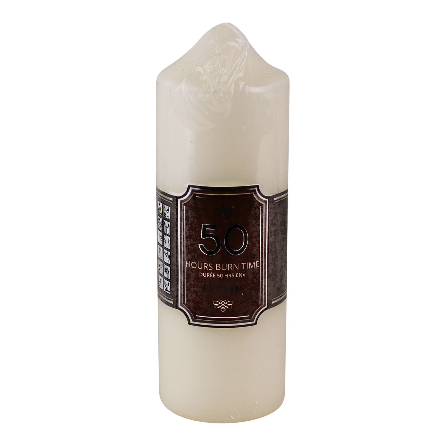 50 Hour Long Lasting Pillar Candle Perfect for Home Decor & Events