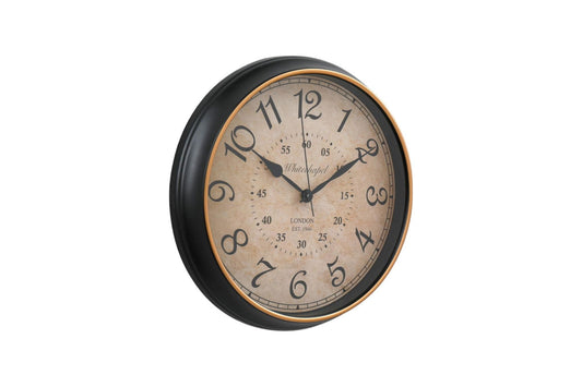 Antique Style 34cm Wall Clock with Numbers Vintage Home Decor