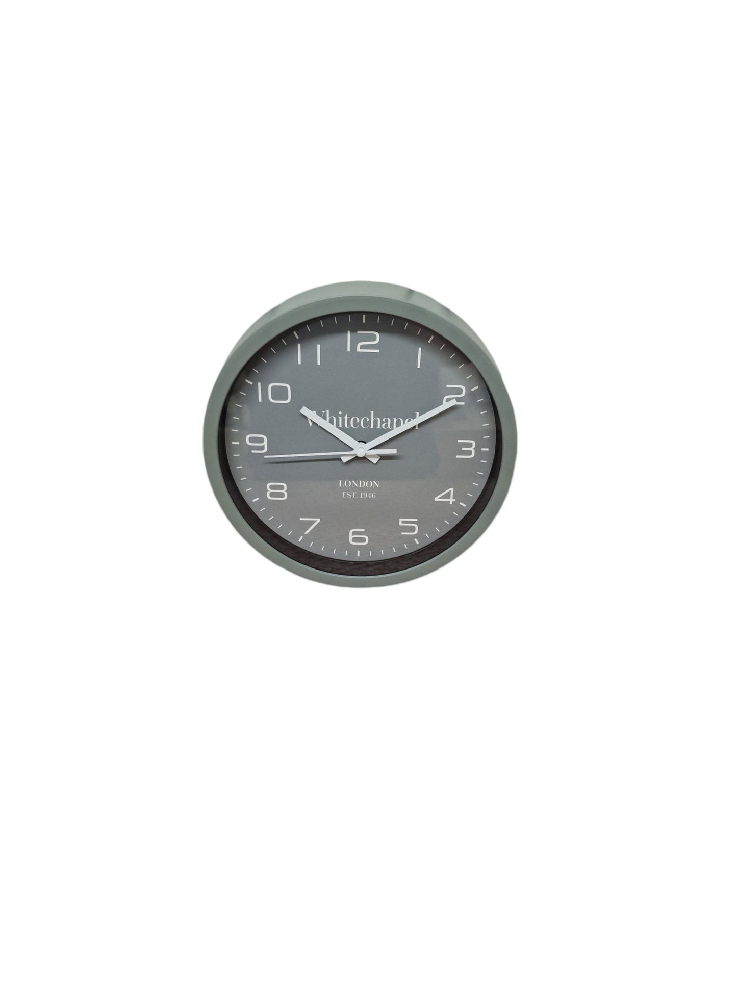 20cm Grey Tonal Clock Stylish Home Decor Modern Design Perfect for Any